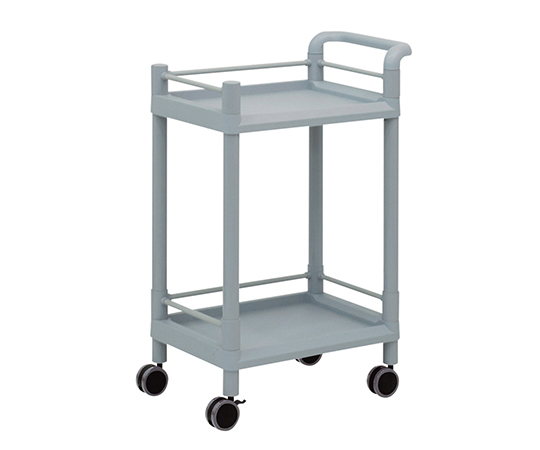 モバイルストレージカート　2段　598×370×870mm（ガード枠･ハンドル付) MSO11G