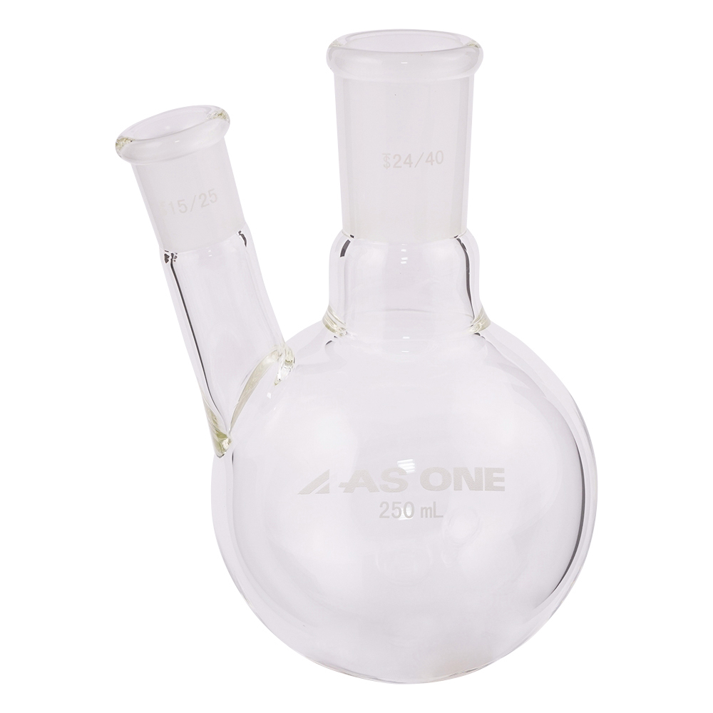 二つ口フラスコ 250mL 側管摺合 15/25 FG2-0252440-1