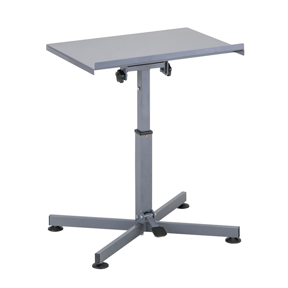 昇降・チルト作業台 ガススプリング昇降式 アジャスタータイプ 600×450×610～750mm 600-450