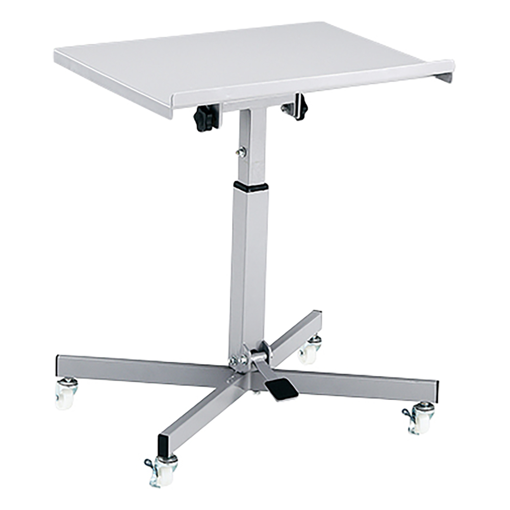 昇降・チルト作業台 ガススプリング昇降式 キャスタータイプ 400×400×670～810mm 400-400C