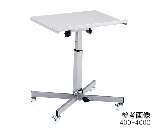 昇降・チルト作業台 ガススプリング昇降式 キャスタータイプ 600×450×670～810mm 600-450C