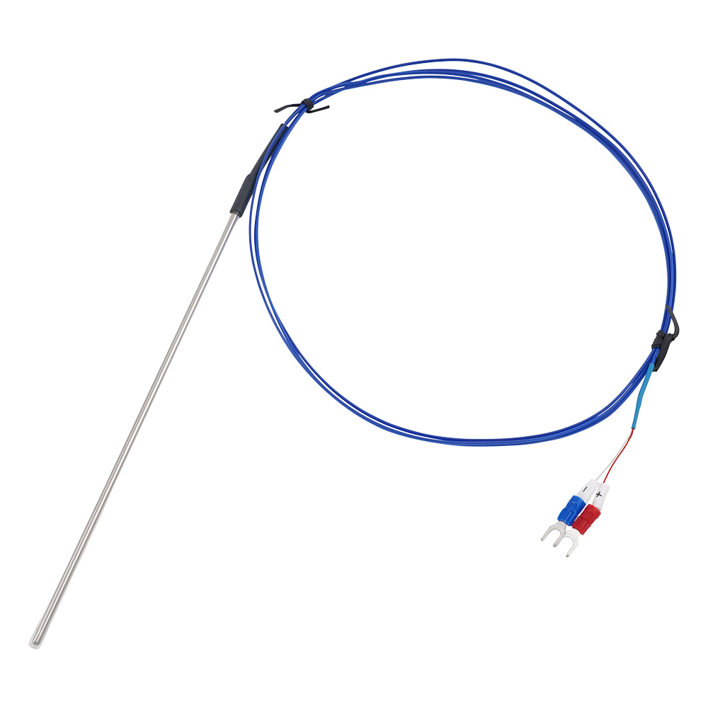 K熱電対（シース型・テフロン被覆） M4Y端子タイプ 200mm 校正証明書付 DS-2010-200