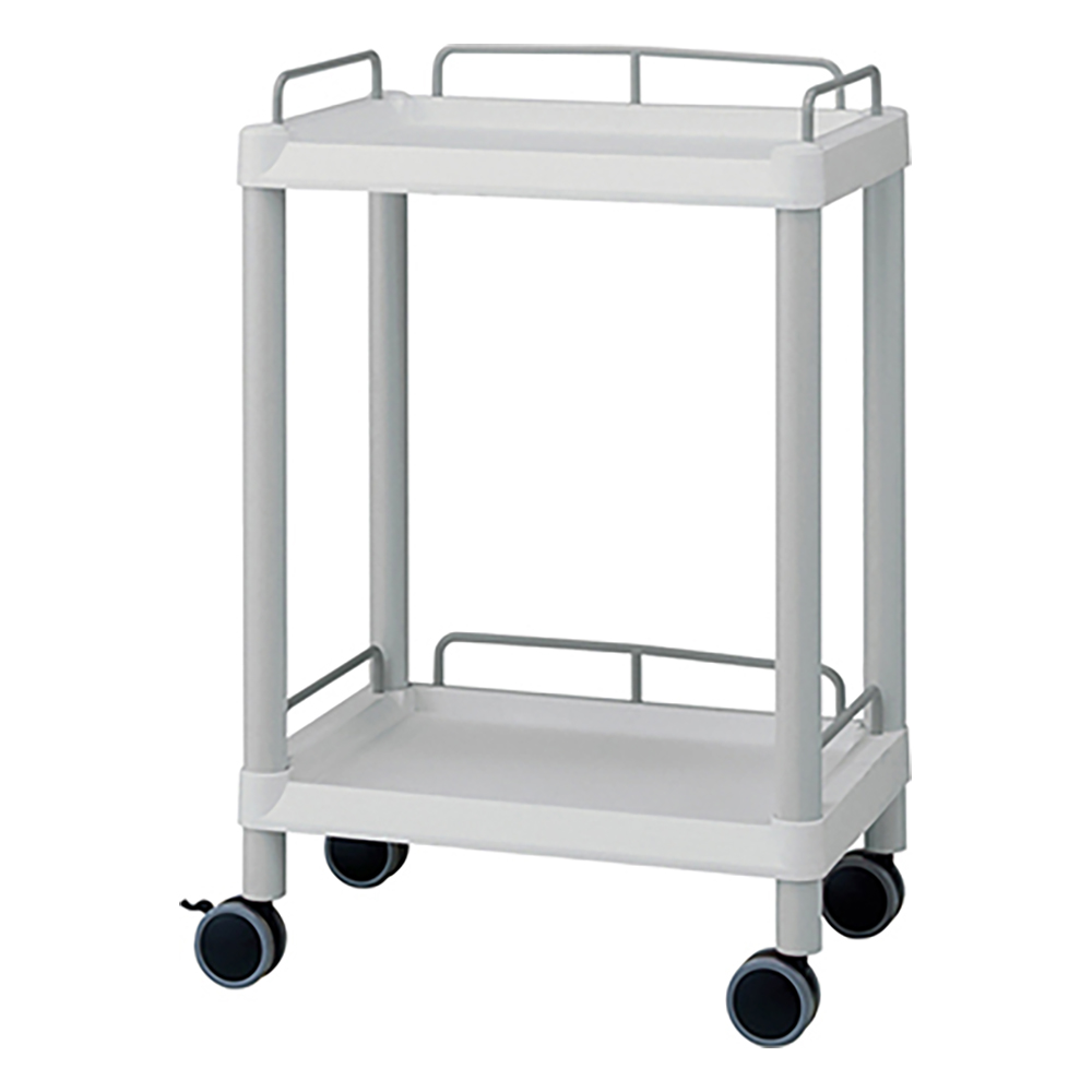 モバイルイージーカート(ガード枠付き:グレー)　2段　540×370×820 ME11E