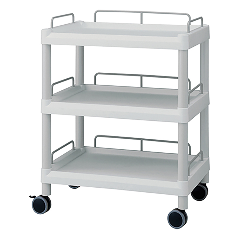 モバイルイージーカート(ガード枠付き:グレー)　3段　645×444×835 ME21F