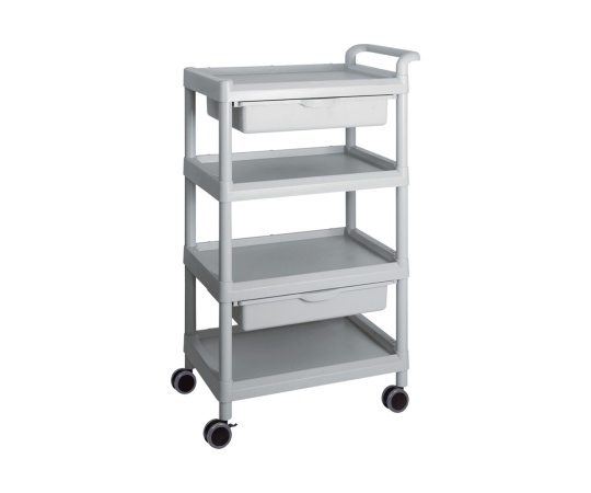 モバイルイージーカート（トールタイプ/ワイド32）グレー 4段 引出しあり ME32F