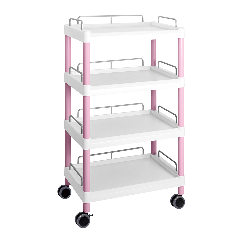 モバイルイージーカート（トールタイプ/ワイド32）ピンク 4段 ガード枠あり ME32J