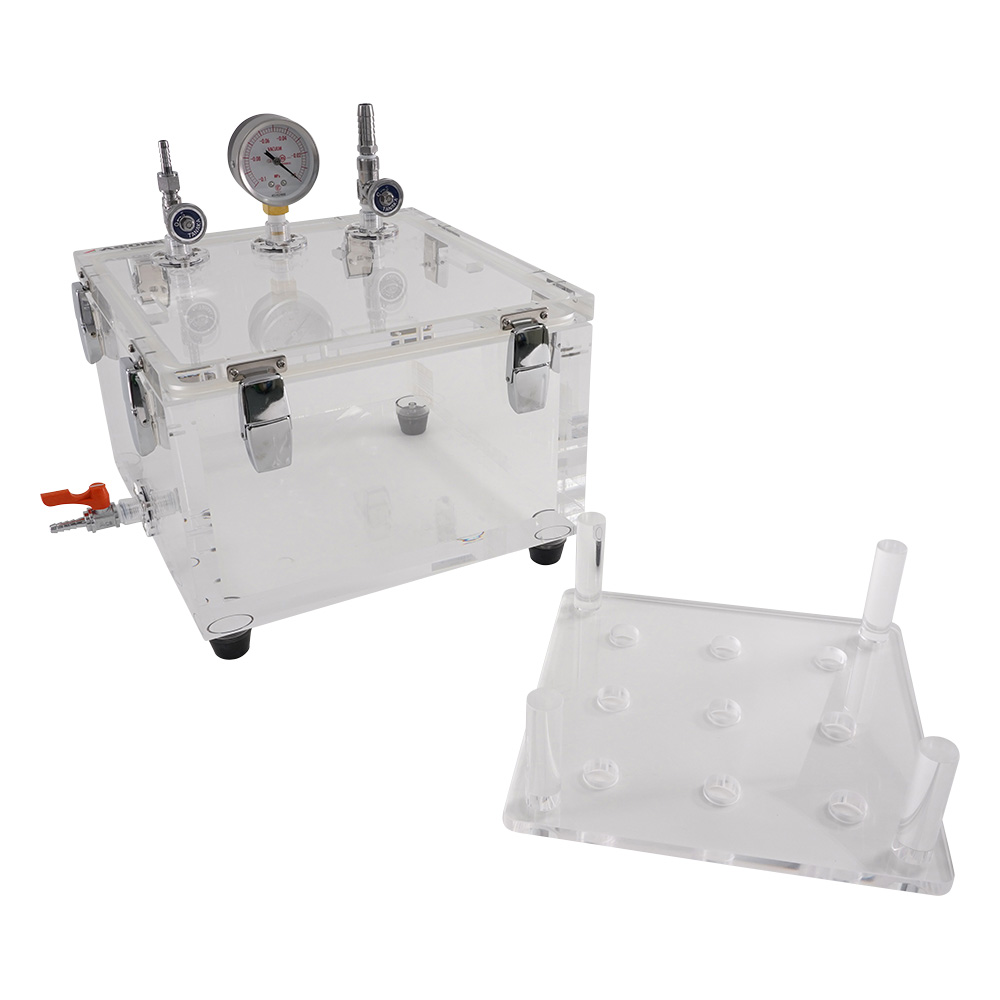 リークテスト用真空デシケーター 300×300×220 VRT