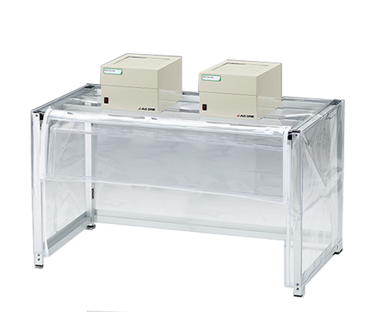 折りたたみ簡易ドラフト ファンユニット2台付き 1000×500×550（700）mm SC1000