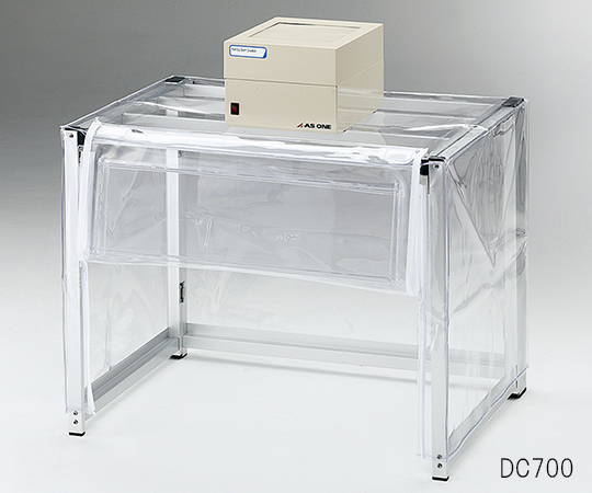 折りたたみ粉体計量ドラフト ファンユニット1台付き 700×500×550（700）mm DC700