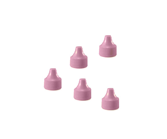 微量定量点滴びん用 キャップ 3mL用 ピンク 1箱（100個入） 1P 242501