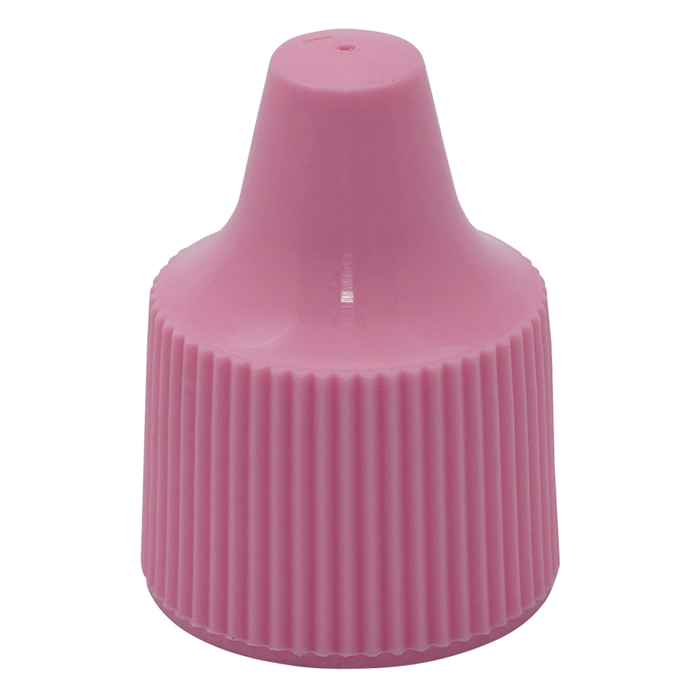 微量定量点滴びん用 キャップ 7・10・15mL用 ピンク 1箱（100個入） 7P 242511