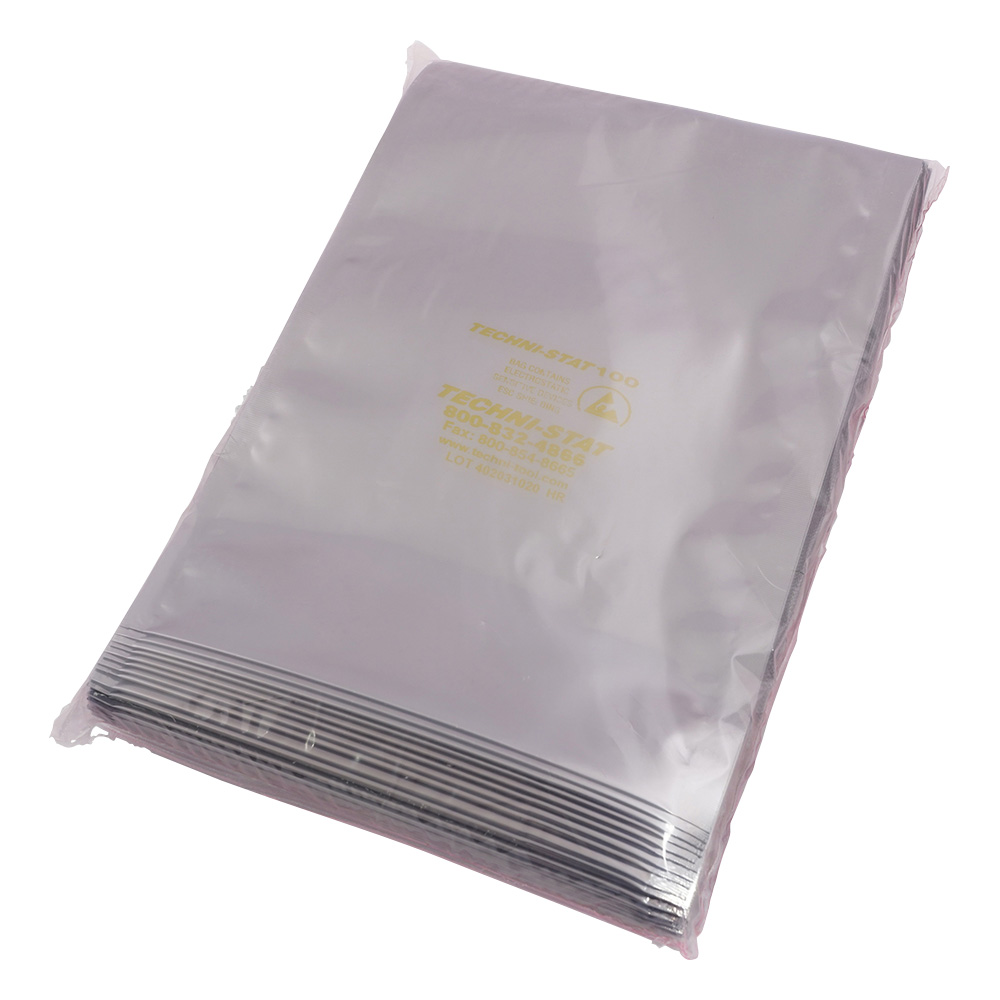 ESDシールドバッグ シールドバッグ 130×200×0.076 1箱（100枚入） 758ST058