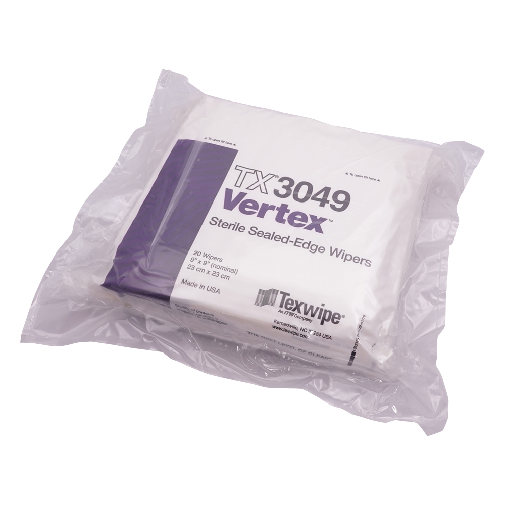 マイクロワイパー Vertex 230×230mm 1箱（（20枚/袋×5袋）×5袋入） TX3049