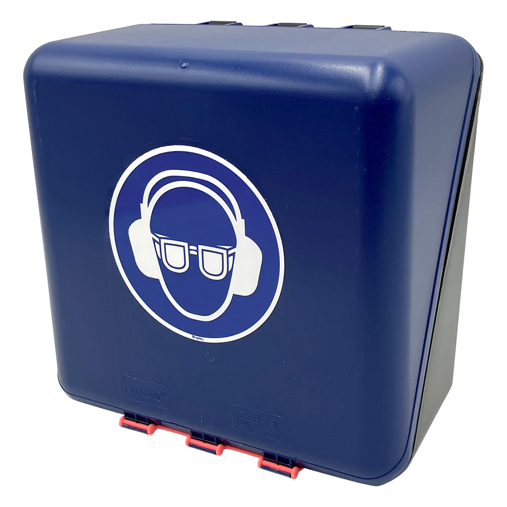 保護メガネ+イヤーマフ用安全保護用具保管ケース ブルー MIDI-5