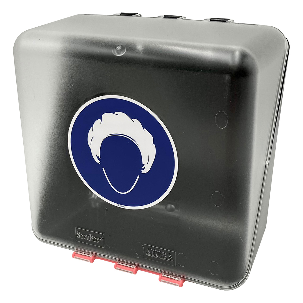 キャップ用安全保護用具保管ケース クリア MIDI-14