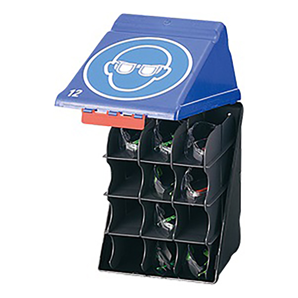 保護メガネ用安全保護用具保管ケース ブルー MAXI-1