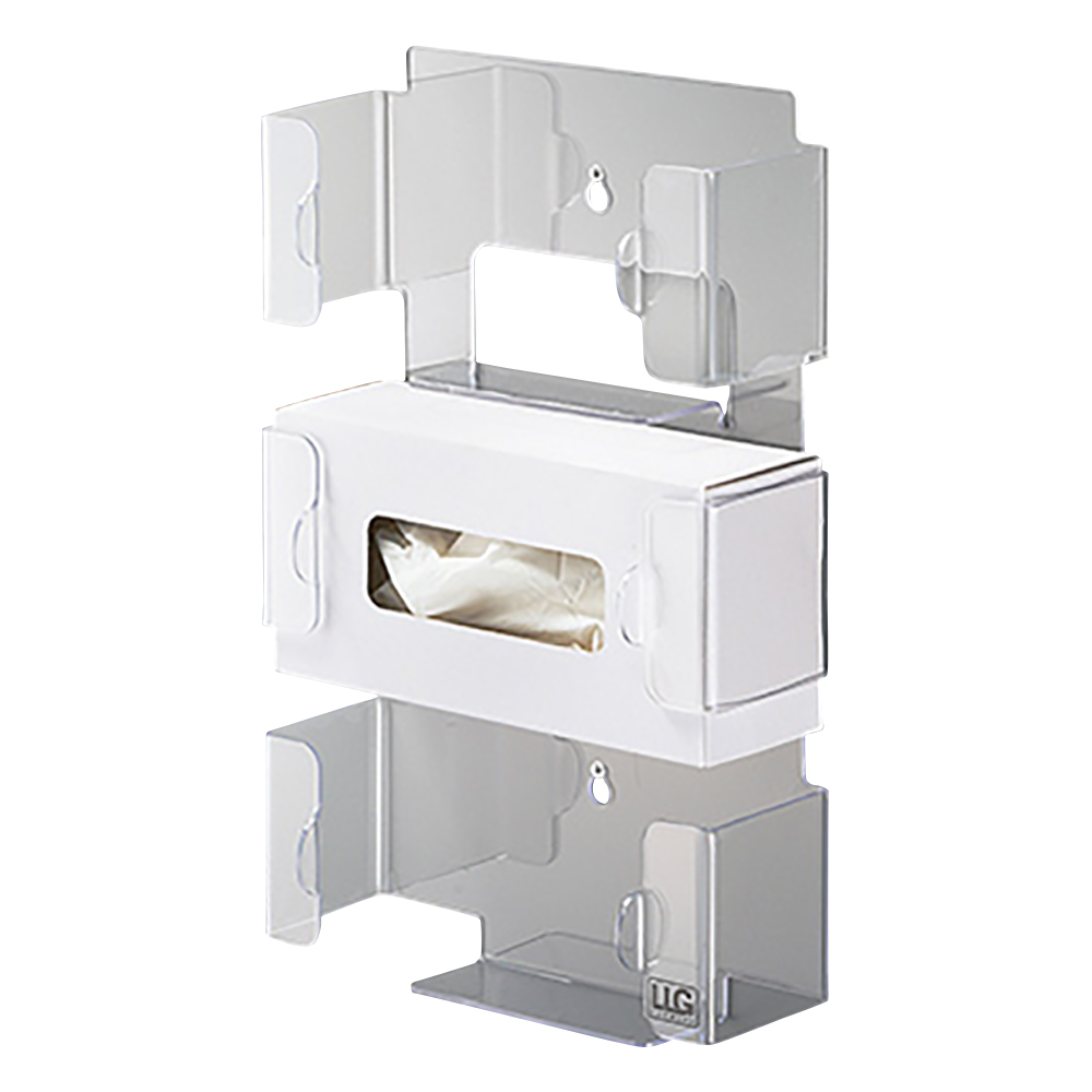 手袋ディスペンサー（壁掛け3連タイプ） 前入れタイプ 9405373