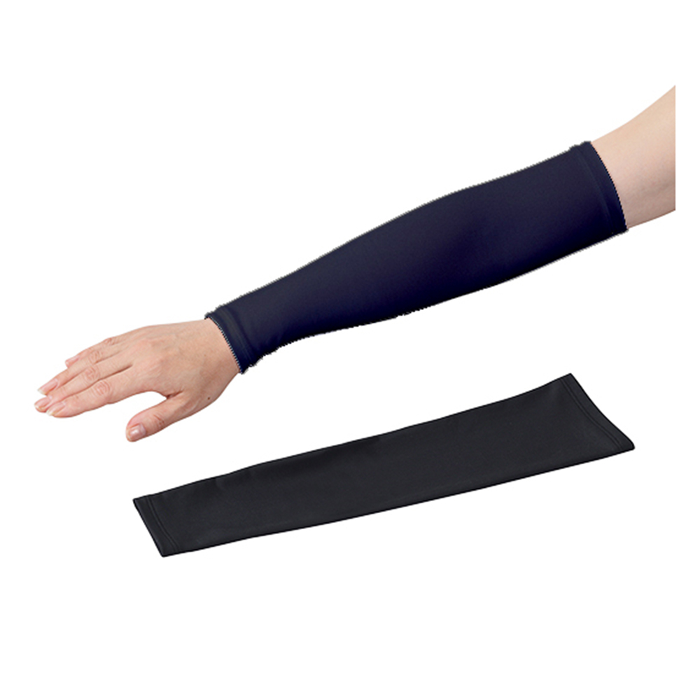 アズピュア涼感アームカバー 黒 Φ75／105 S 1袋（2枚入） A2WA-46SB