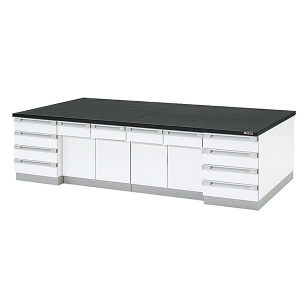 中央実験台 木製タイプ （3000×1500×800mm） SAO-3015