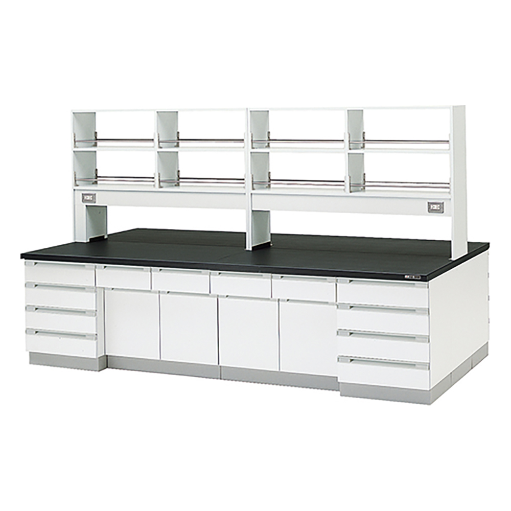 中央実験台 （木製タイプ） 3600×1500×800/1800 mm SAJ-3615