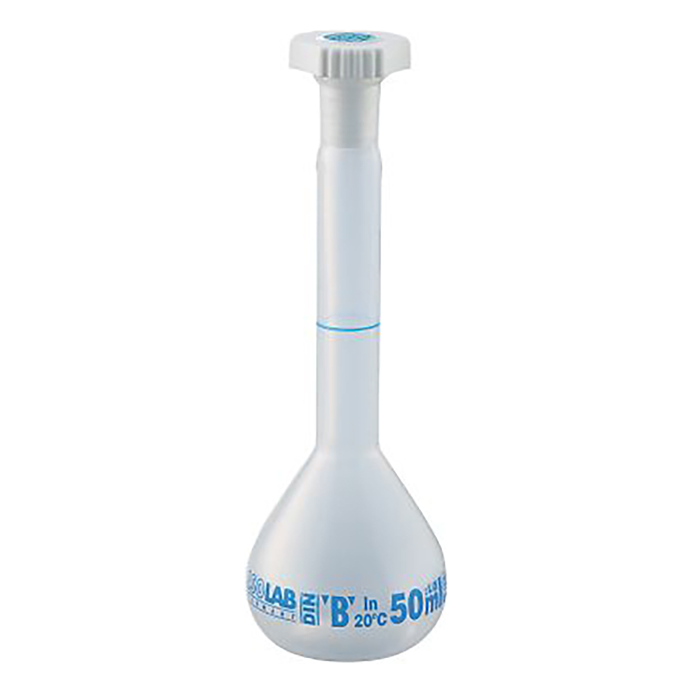 PP製メスフラスコ 50mL PPMS-50 014.03.050