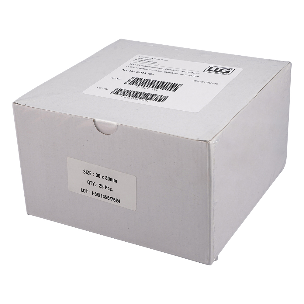 円筒セルロース濾紙 25枚入 ET30-80 9045708