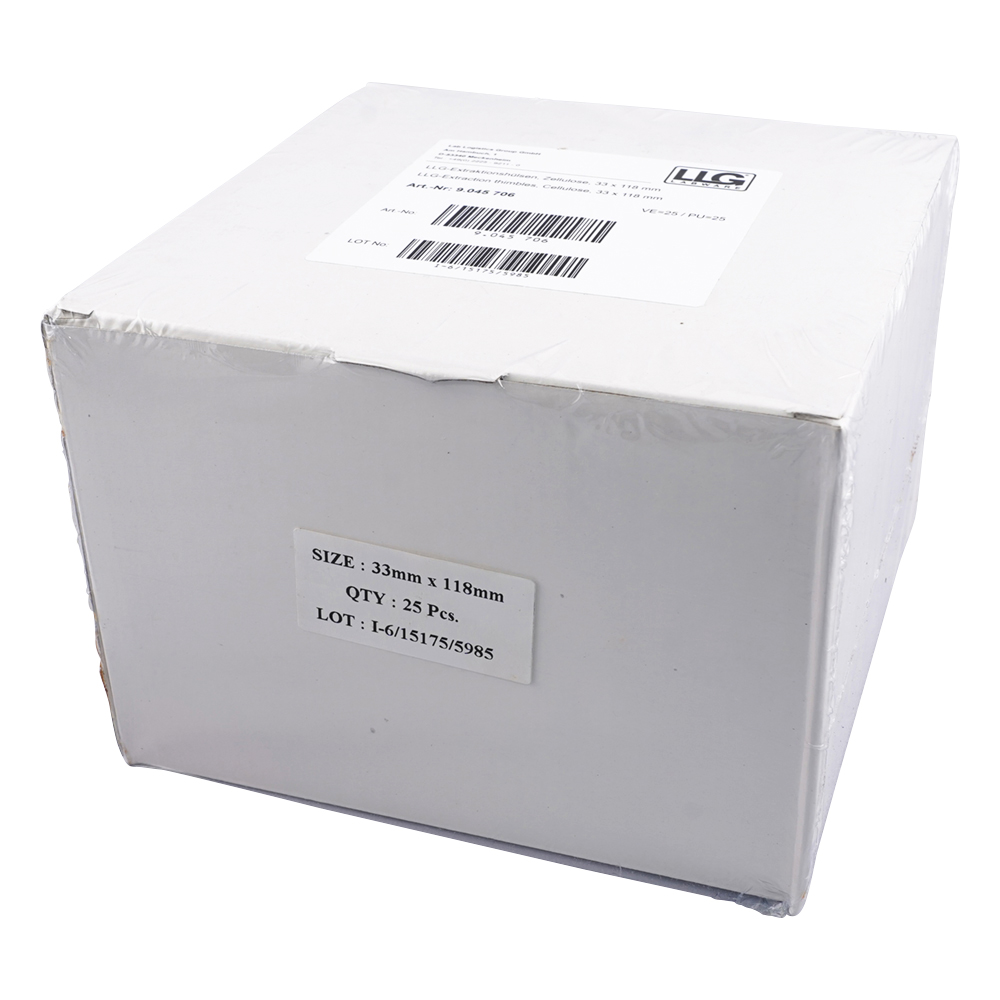 円筒セルロース濾紙 25枚入 ET33-118 9045706