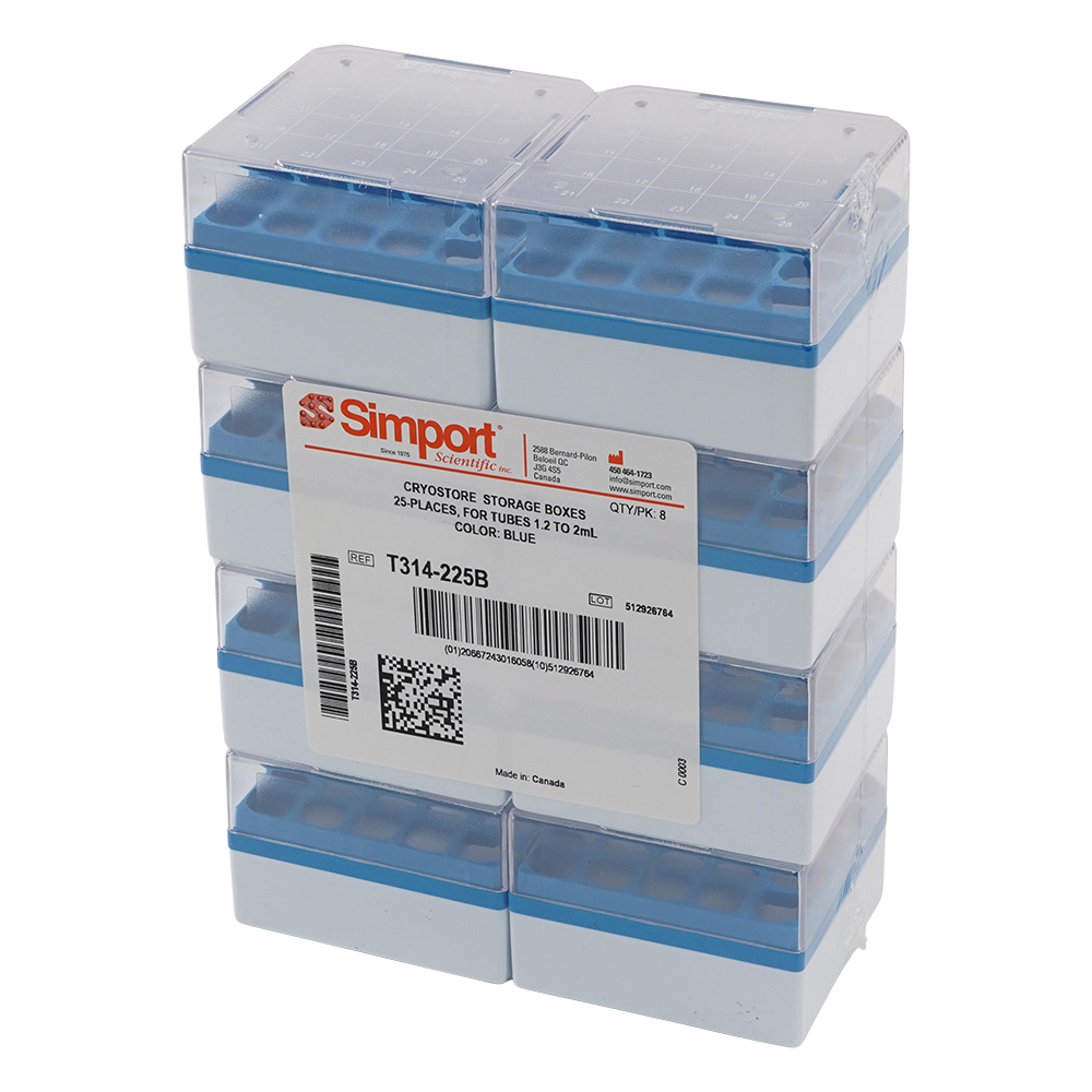 クライオストレージボックス Cryostore（TM） 青 8個入 T314-225B