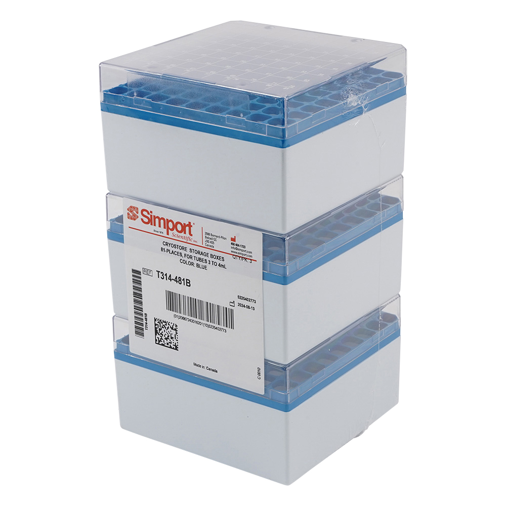 クライオストレージボックス Cryostore（TM） 青 3個入 T314-481B