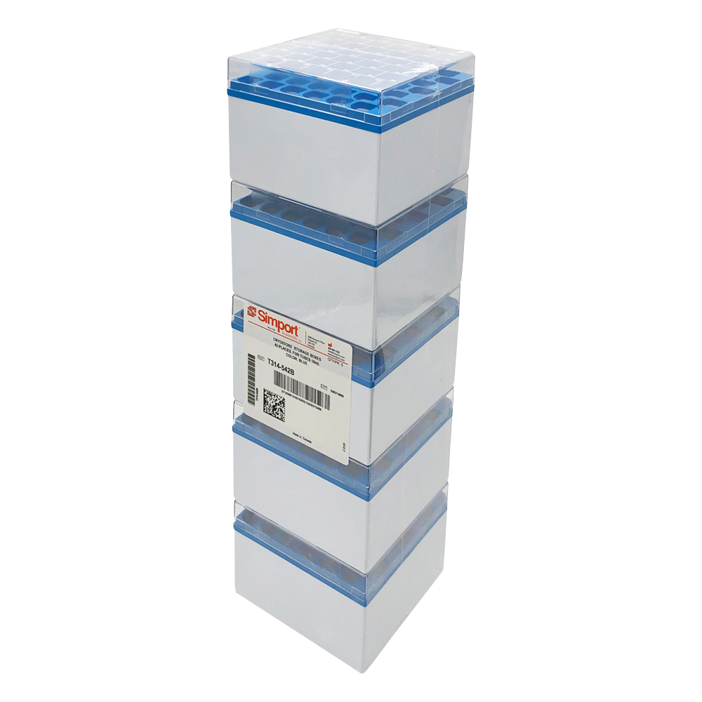 クライオストレージボックス Cryostore（TM） 青 5個入 T314-542B
