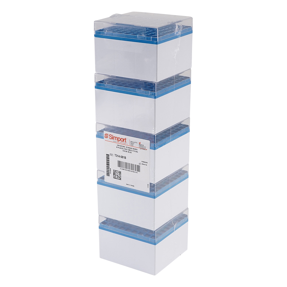クライオストレージボックス Cryostore（TM） 青 5個入 T314-581B