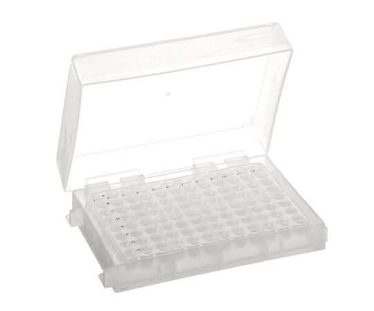 ９６ウェルＰＣＲラック　透明　５個　ＨＳ２３４６１Ｂ