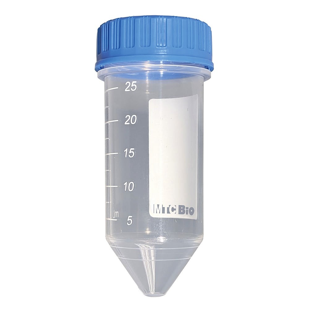 遠沈管 コニカル型 25mL 滅菌済み 1ケース（25本×8袋入）C2625-B