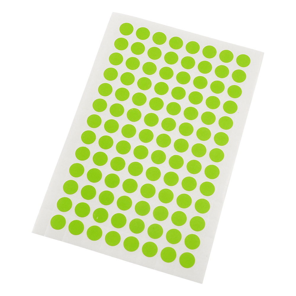 クライオドット Φ9mmタイプ 緑 104ドット×5シート入 LT-9GA