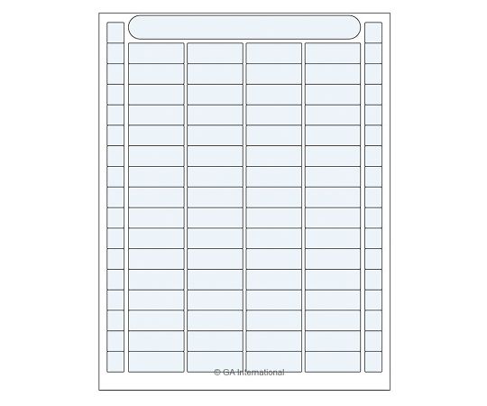 透明低温オートクレーブラベル（レーザープリンタータイプ） 64ラベル×16シート入 DFLT-62TR