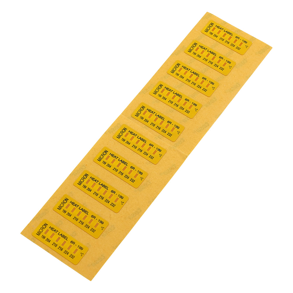 ヒートラベル（不可逆性）6点表示 1箱（10枚入） 6R-199