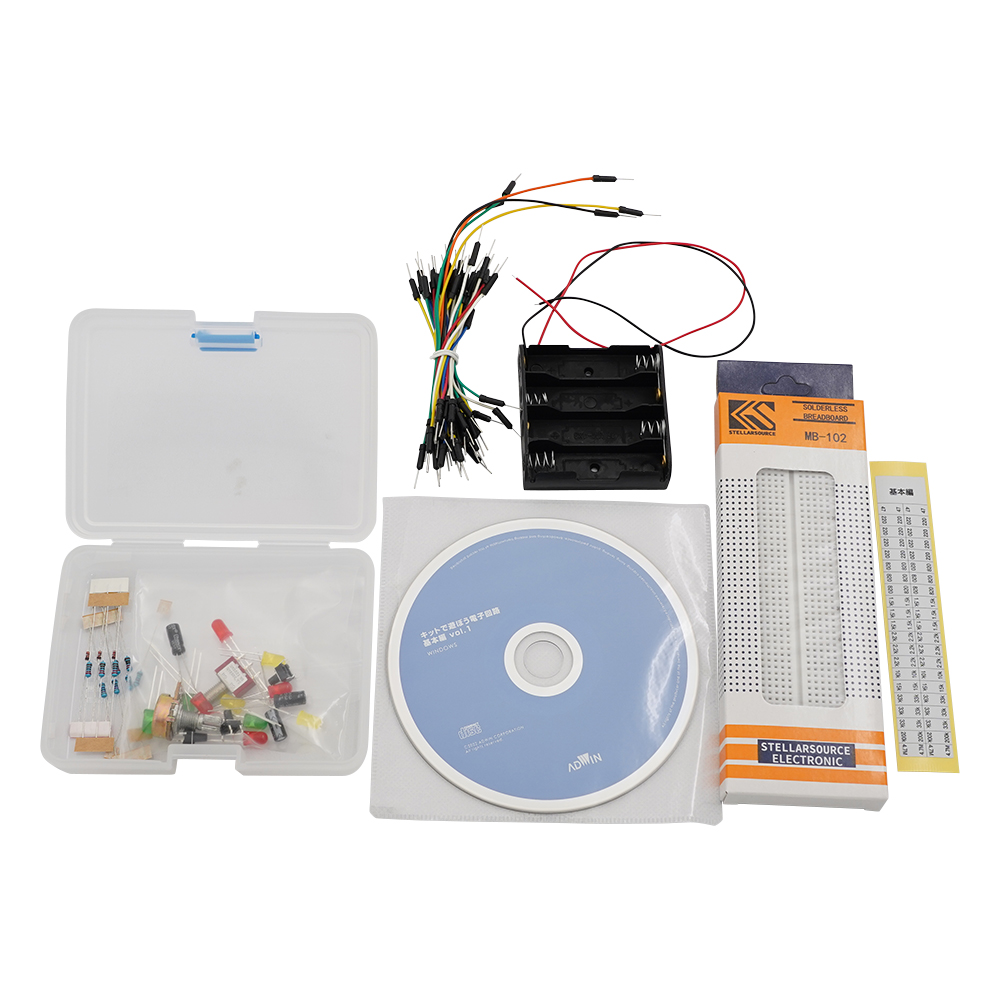 キットで遊ぼう電子回路（電子回路学習キット） 基本編vol.1 ECB-100T