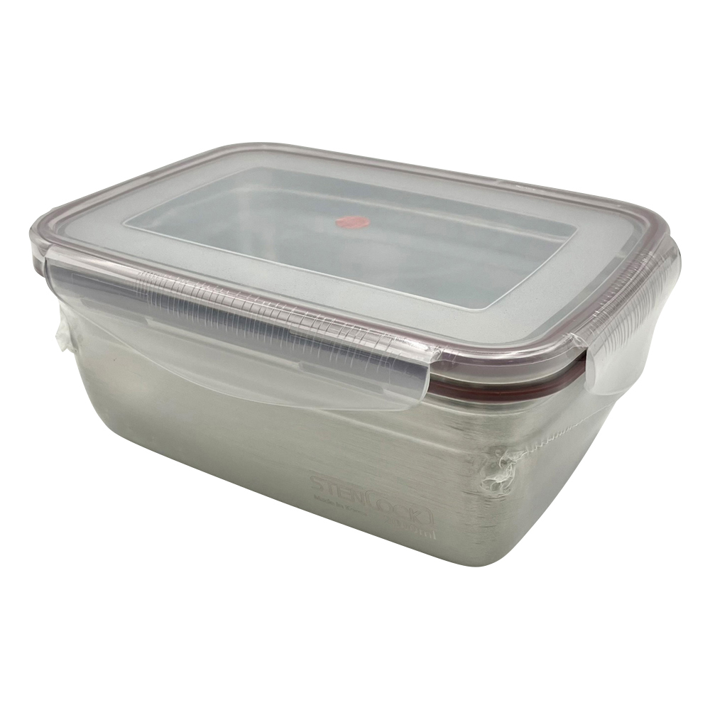 ステンレス角型容器（ロックタイプ） 2000mL No.6-2