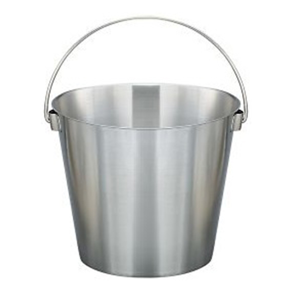 ステンレスバケツ（取っ手付き） 8002