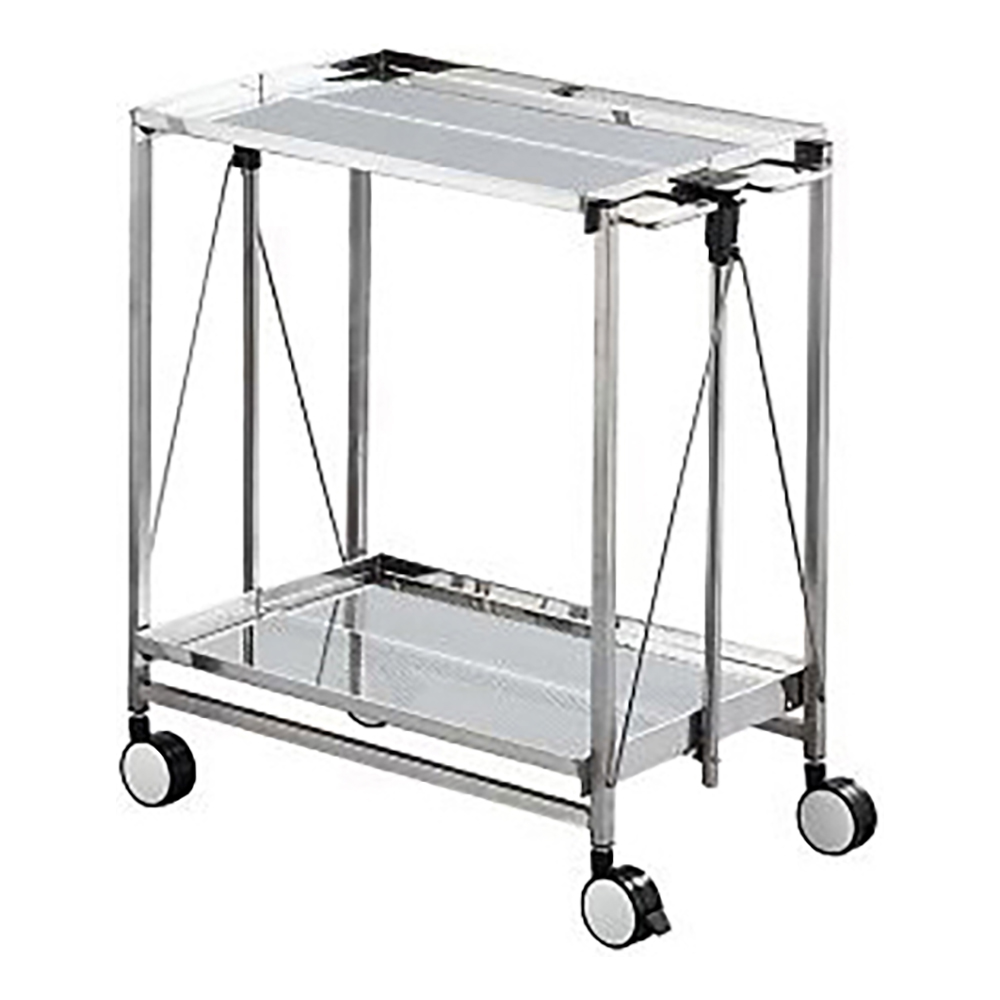 クリーンルーム用折りたたみワゴン 2段 No.1B