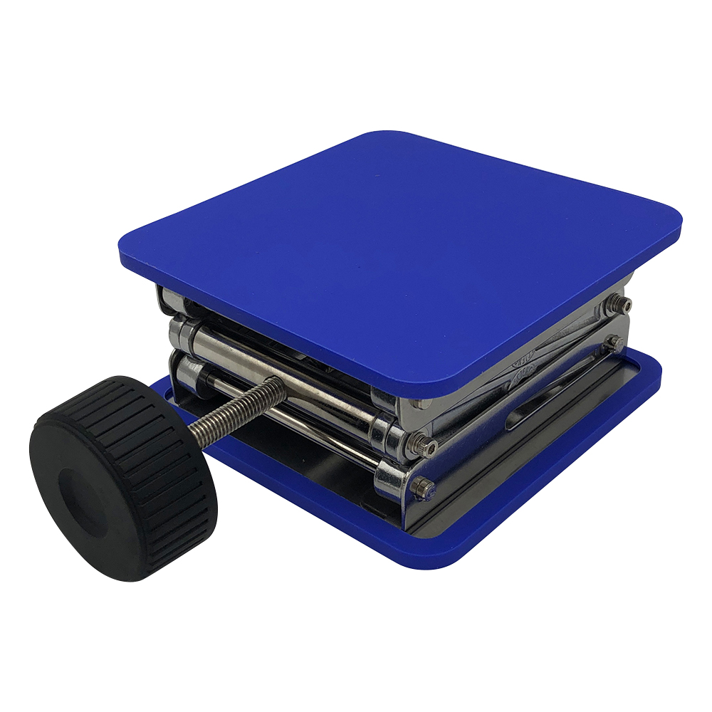 シリコンマット付きラボジャッキ 天板150×150mm