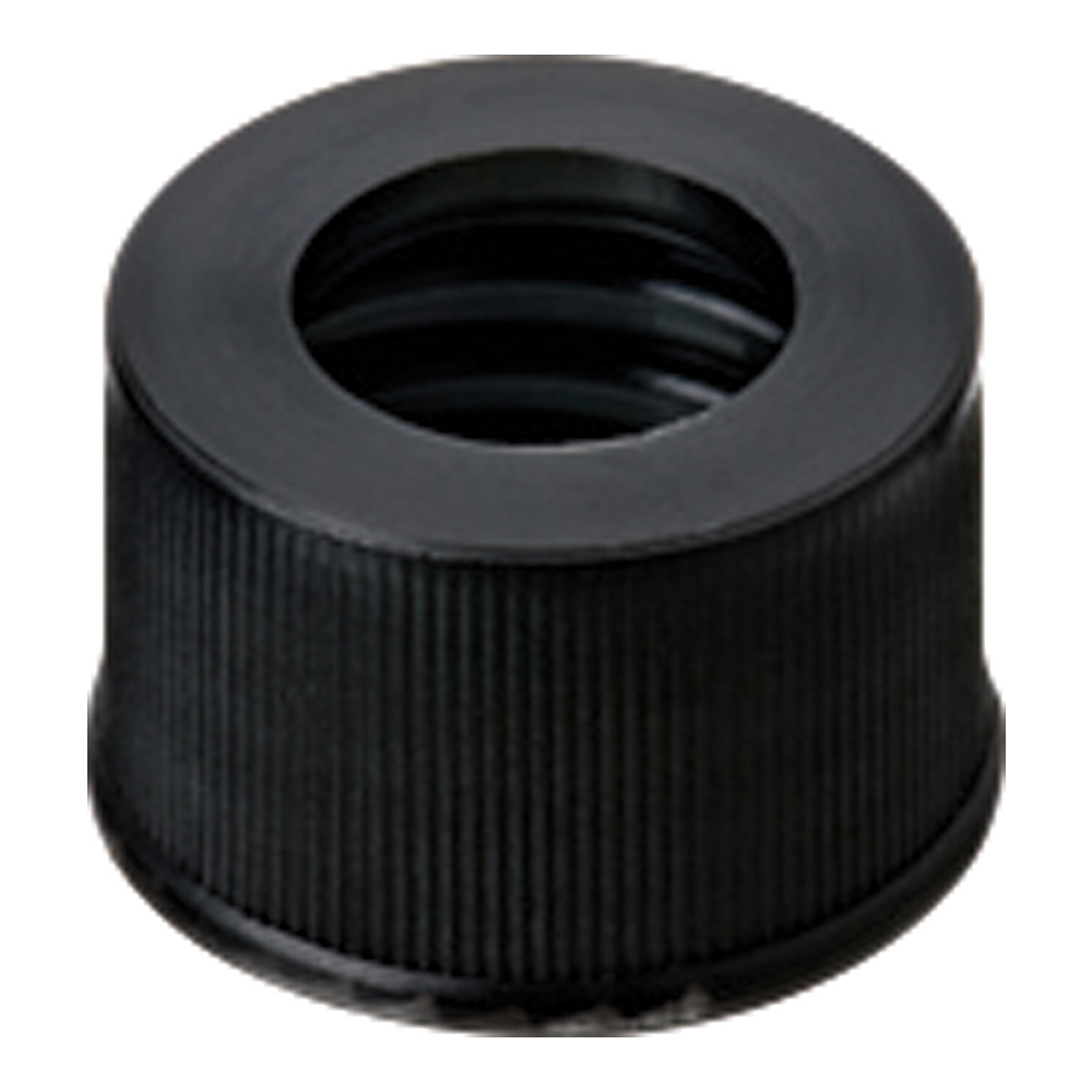 オートサンプラー用バイアル用 黒キャップ+セプタム（PTFE／ゴム）1袋（100個入）