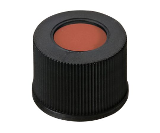 オートサンプラー用バイアル用 黒キャップ+セプタム（TEF/ゴム） 100個入 6267111