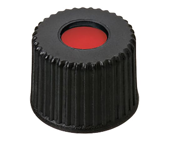 オートサンプラー用バイアル用 黒キャップ+セプタム（PTFE/シリコン/PTFE） 100個入 4008207