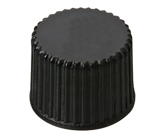 オートサンプラー用バイアル用　穴無し黒キャップ＋セプタム（PTFE／ゴム）１００個入 6320292
