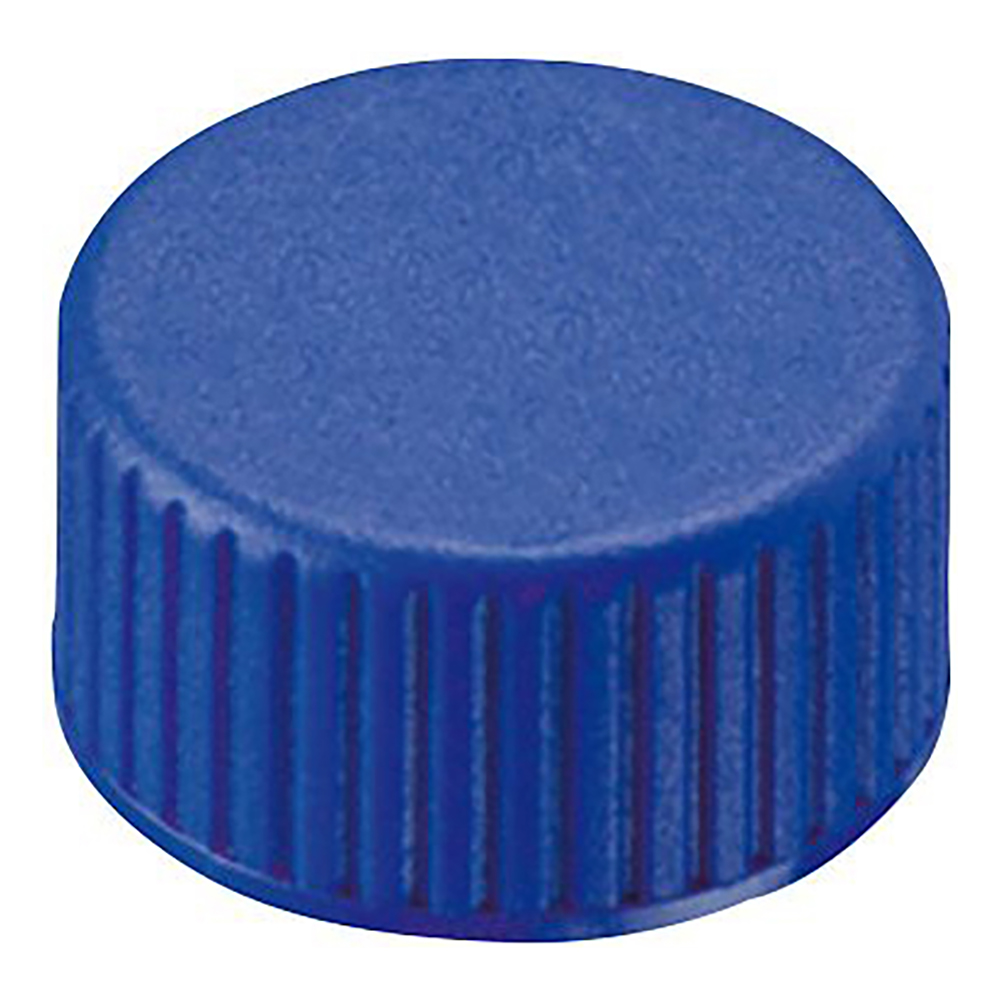 ｵｰﾄｻﾝﾌﾟﾗｰ用ﾊﾞｲｱﾙｷｬｯﾌﾟ(ｷｬｯﾌﾟ規格9-425用) 穴無し青ｽｸﾘｭｰｷｬｯﾌﾟ+ｾﾌﾟﾀﾑ(PTFE/ｺﾞﾑ) 100個入 4008230
