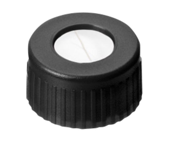 ｵｰﾄｻﾝﾌﾟﾗｰ用ﾊﾞｲｱﾙｷｬｯﾌﾟ(ｷｬｯﾌﾟ規格9-425用) 黒ｽｸﾘｭｰｷｬｯﾌﾟ+ｽﾘｯﾄｾﾌﾟﾀﾑ(PTFE/ｼﾘｺﾝ) 100個入 4008226