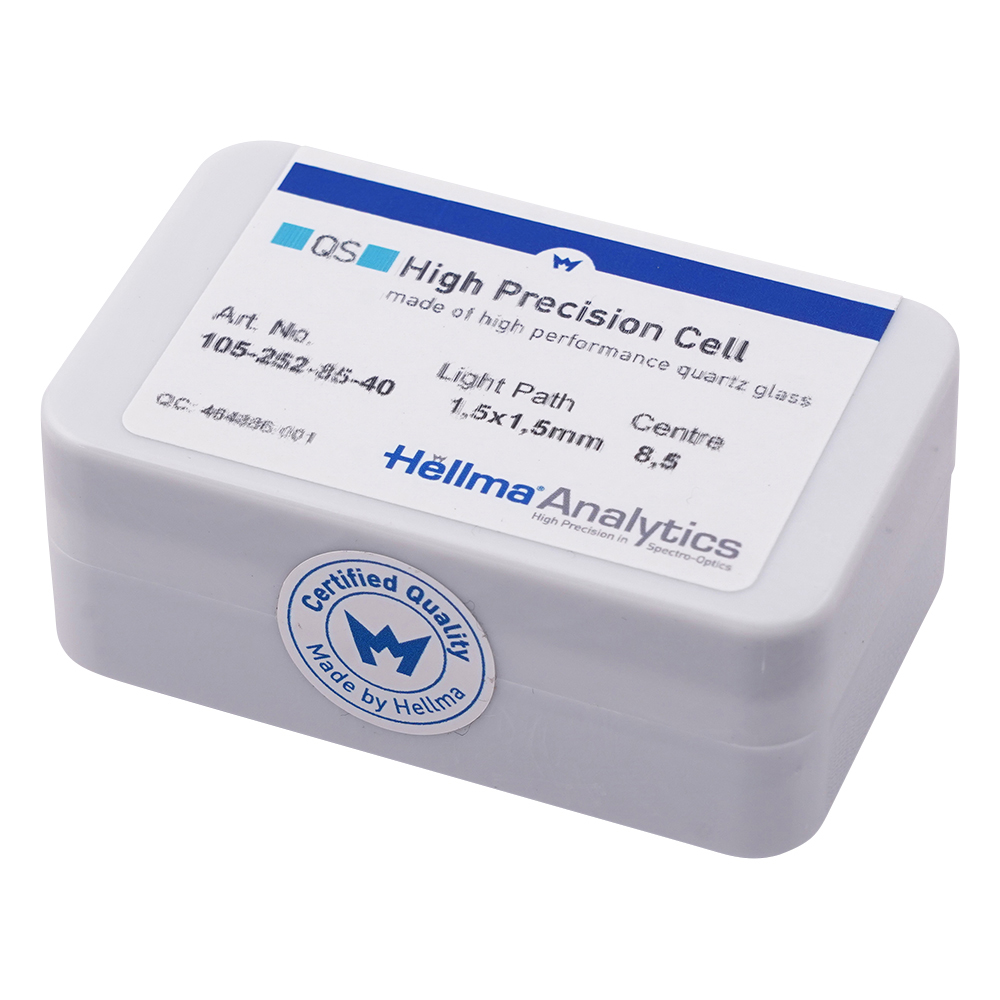 ヘルマ（R）石英セル 蛍光用ウルトラマイクロ 105-252-85-40