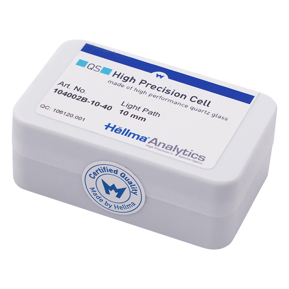 ヘルマ（R）石英セル マイクロブラック 104002B-10-40