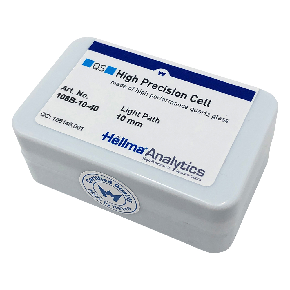 ヘルマ（R）石英セル セミマイクロブラック 108B-10-40